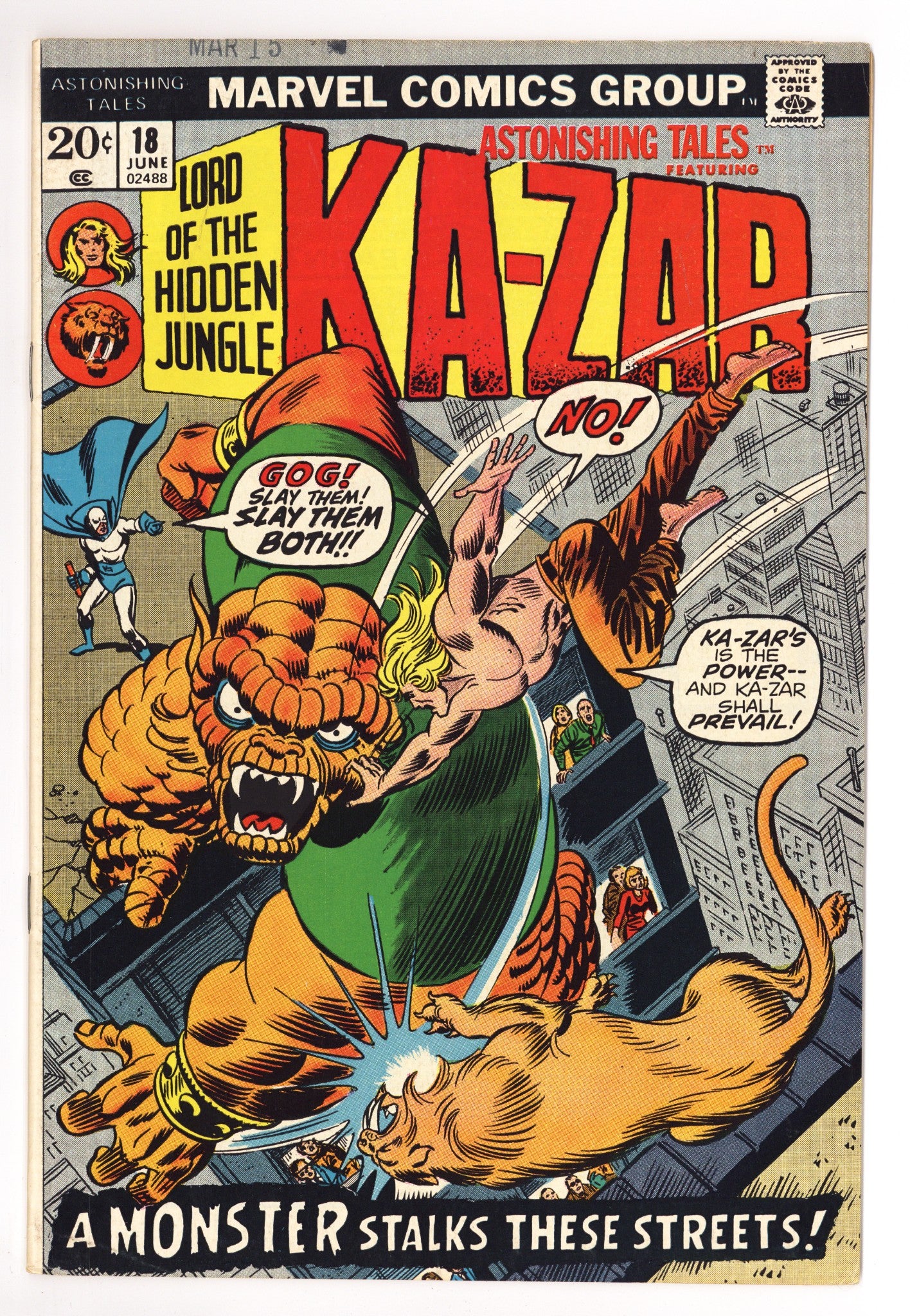 Astonishing Tales Vol 1 18 VF (8.0) (1973) 
