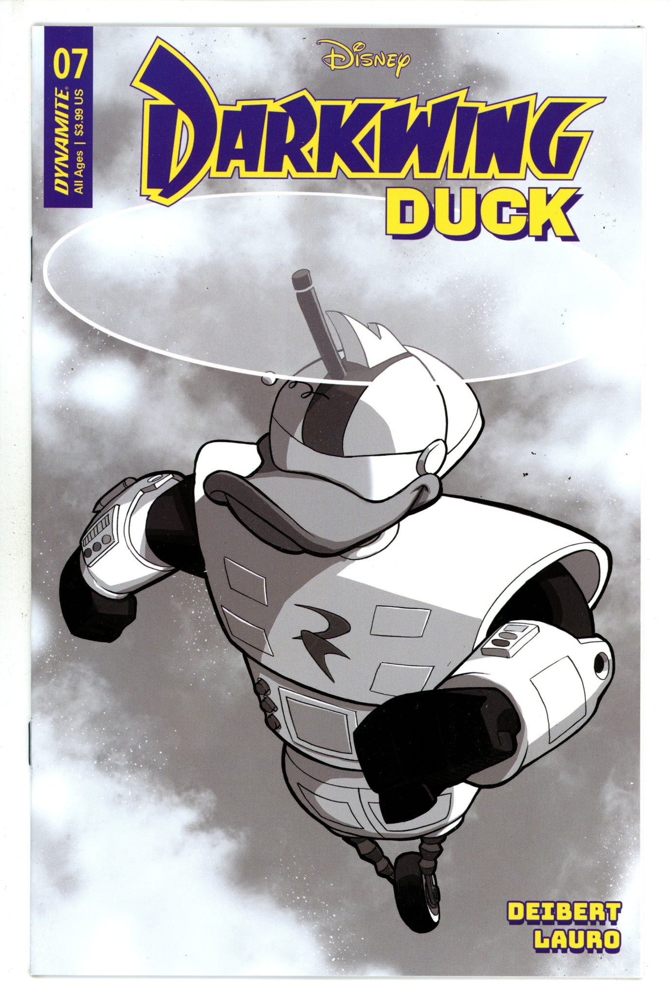 Darkwing Duck Vol 2 7 Moss B&W Incentive Variant (2023)