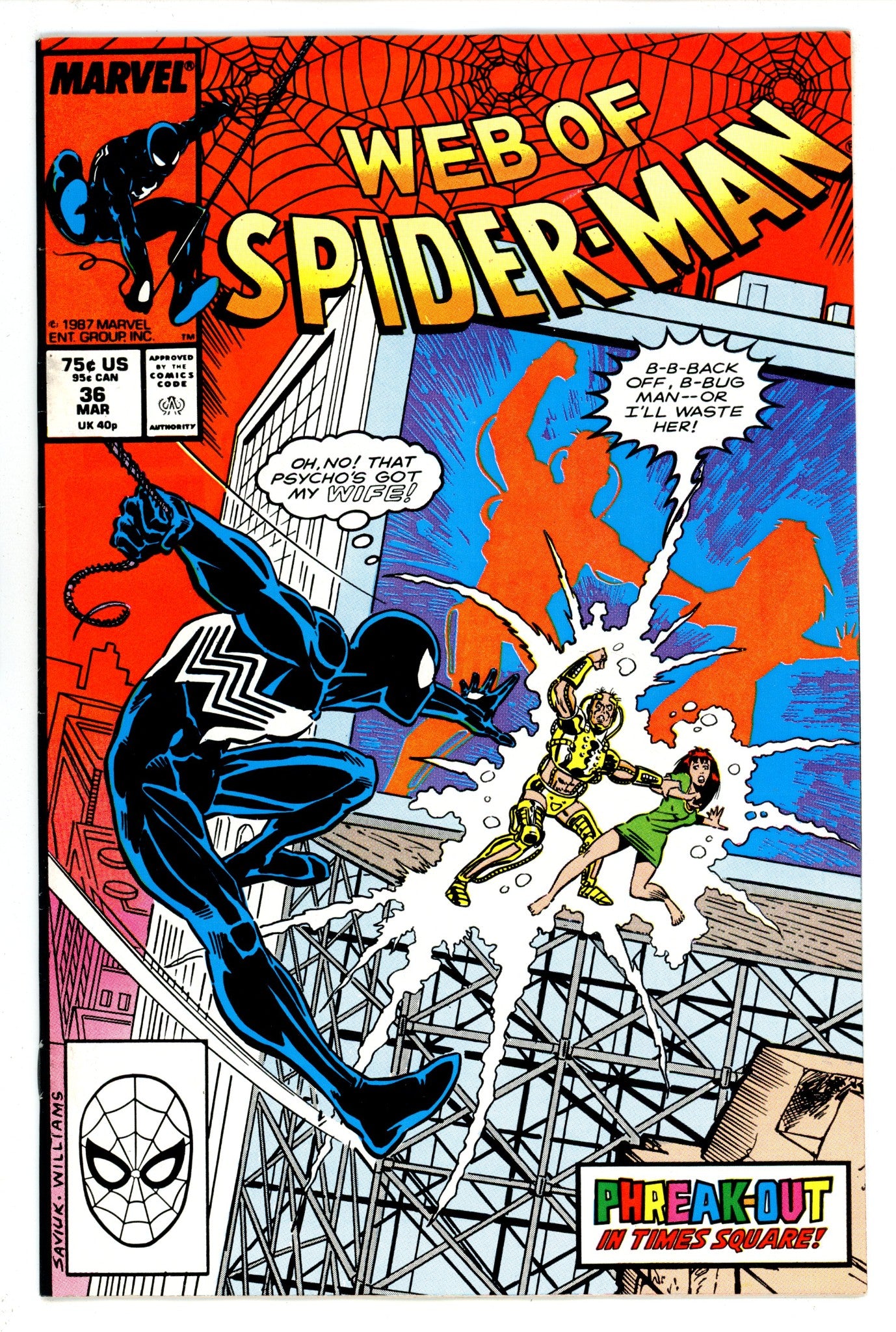 Web of Spider-Man Vol 1 36 VF (8.0) (1988) 