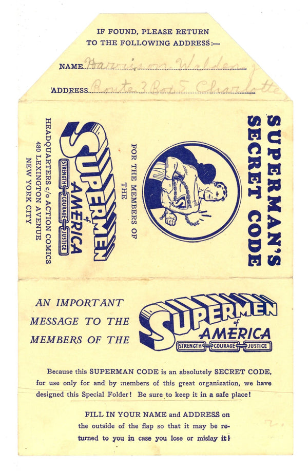 Superman's Secret Code [nn] (1940)