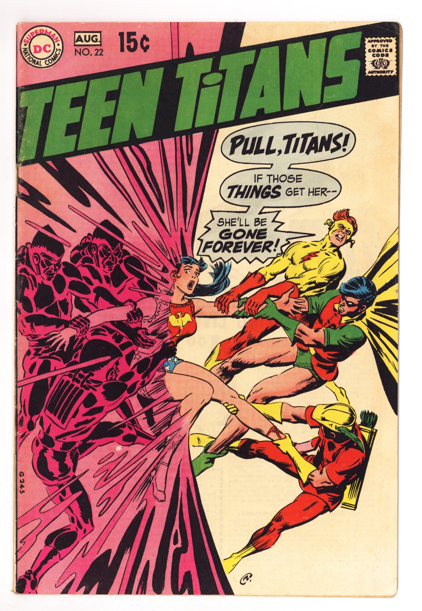Teen Titans Vol 1 22  VG/FN (5.0)   (1969)        