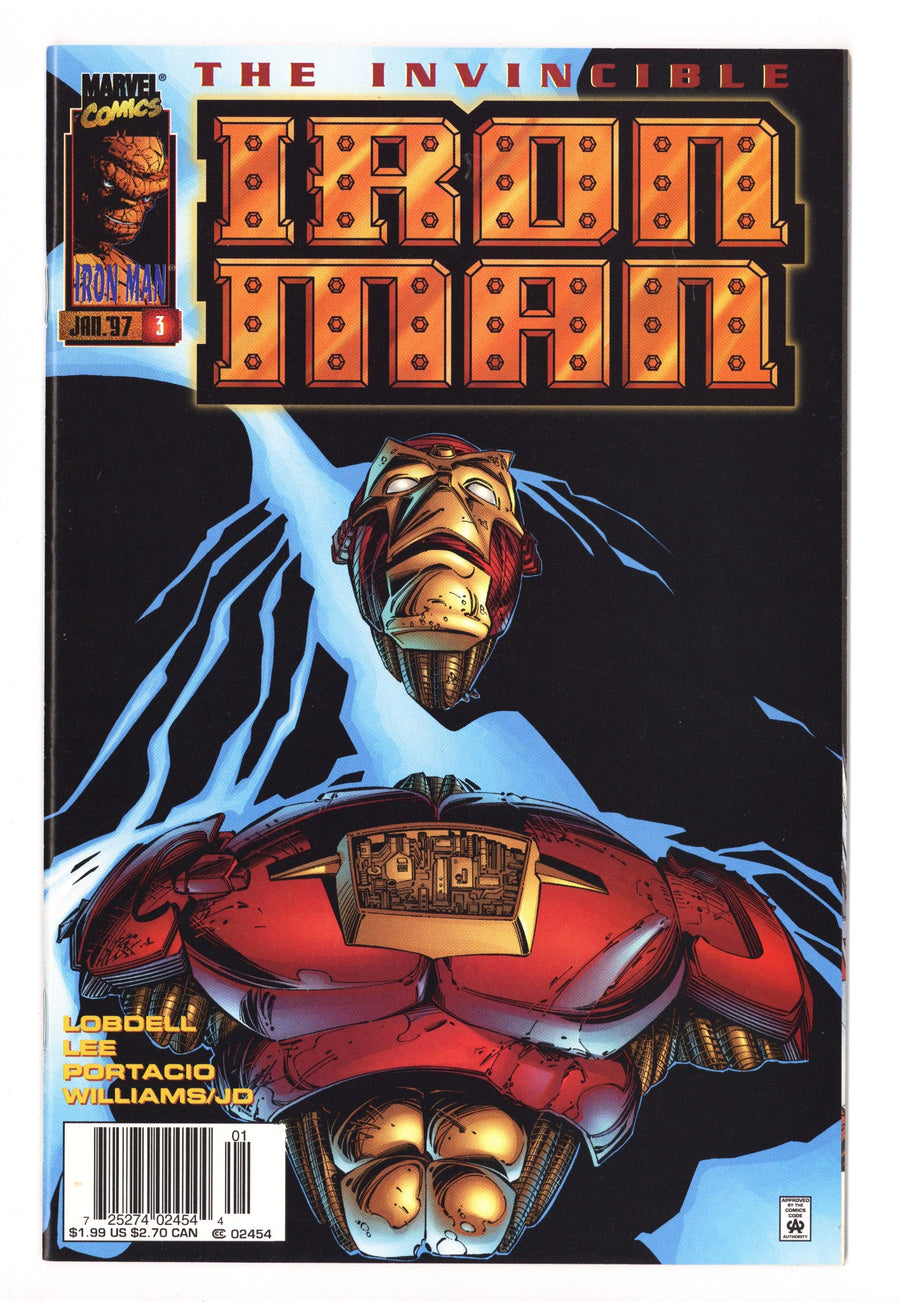 Iron Man Vol 2 3 VF+ (8.5) (1997) Newsstand 