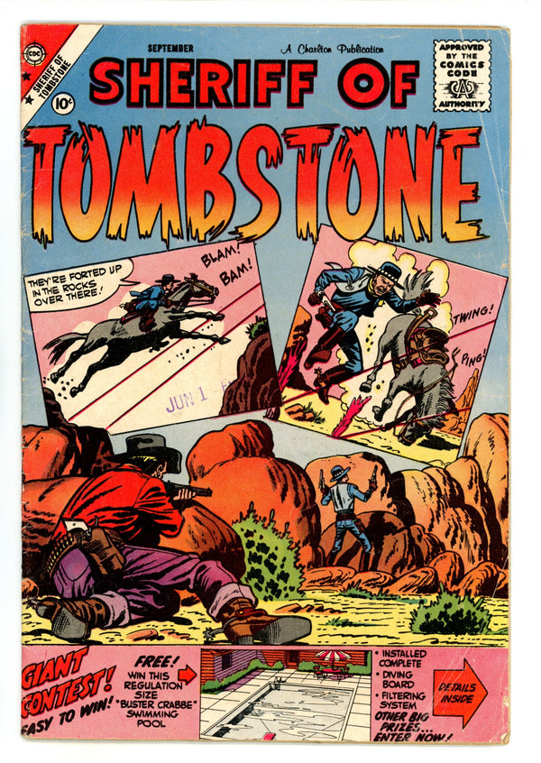 Sheriff of Tombstone 5 VG- (3.5) (1959)