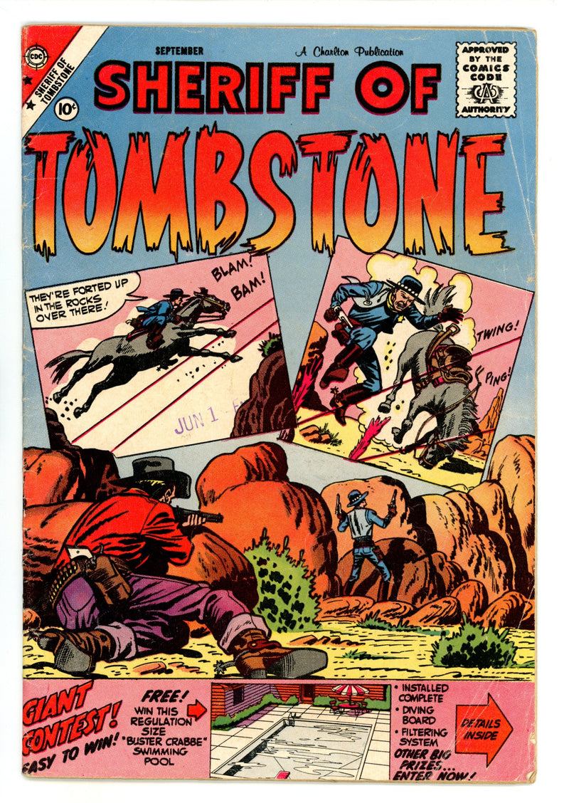 Sheriff of Tombstone 5 VG- (3.5) (1959) 