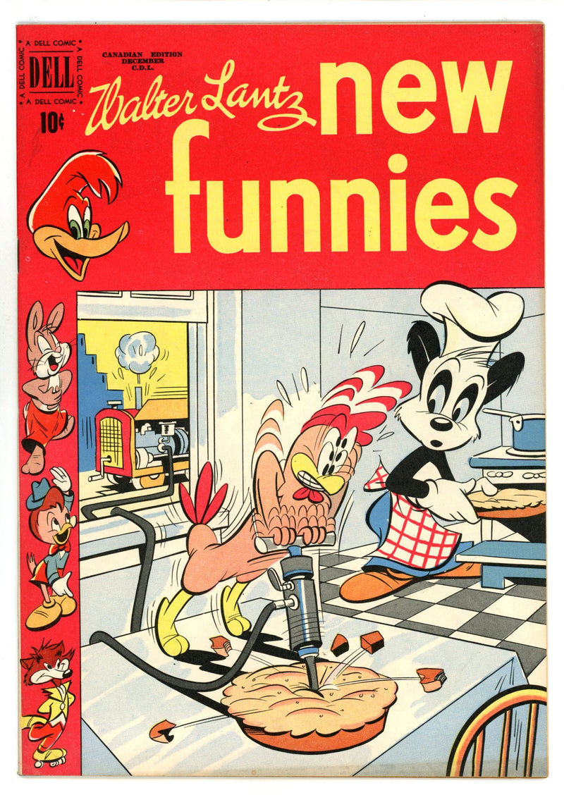 Walter Lantz New Funnies 165 VF+ (8.5) (1950) Canadian Edition 