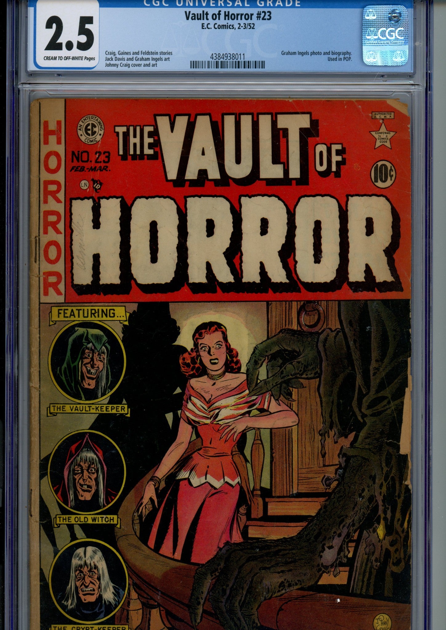 Vault of Horror 23 CGC 2.5 (GD+) (1952) 