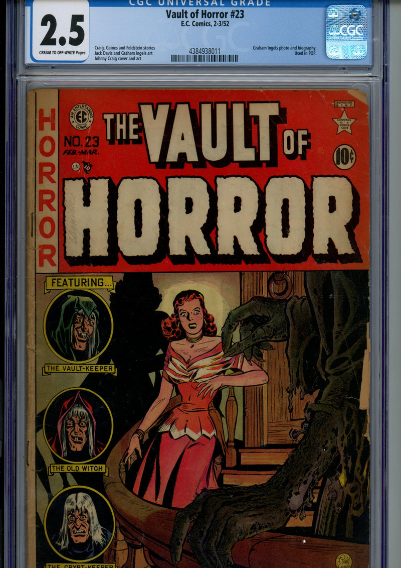 Vault of Horror 23 CGC 2.5 (GD+) (1952) 