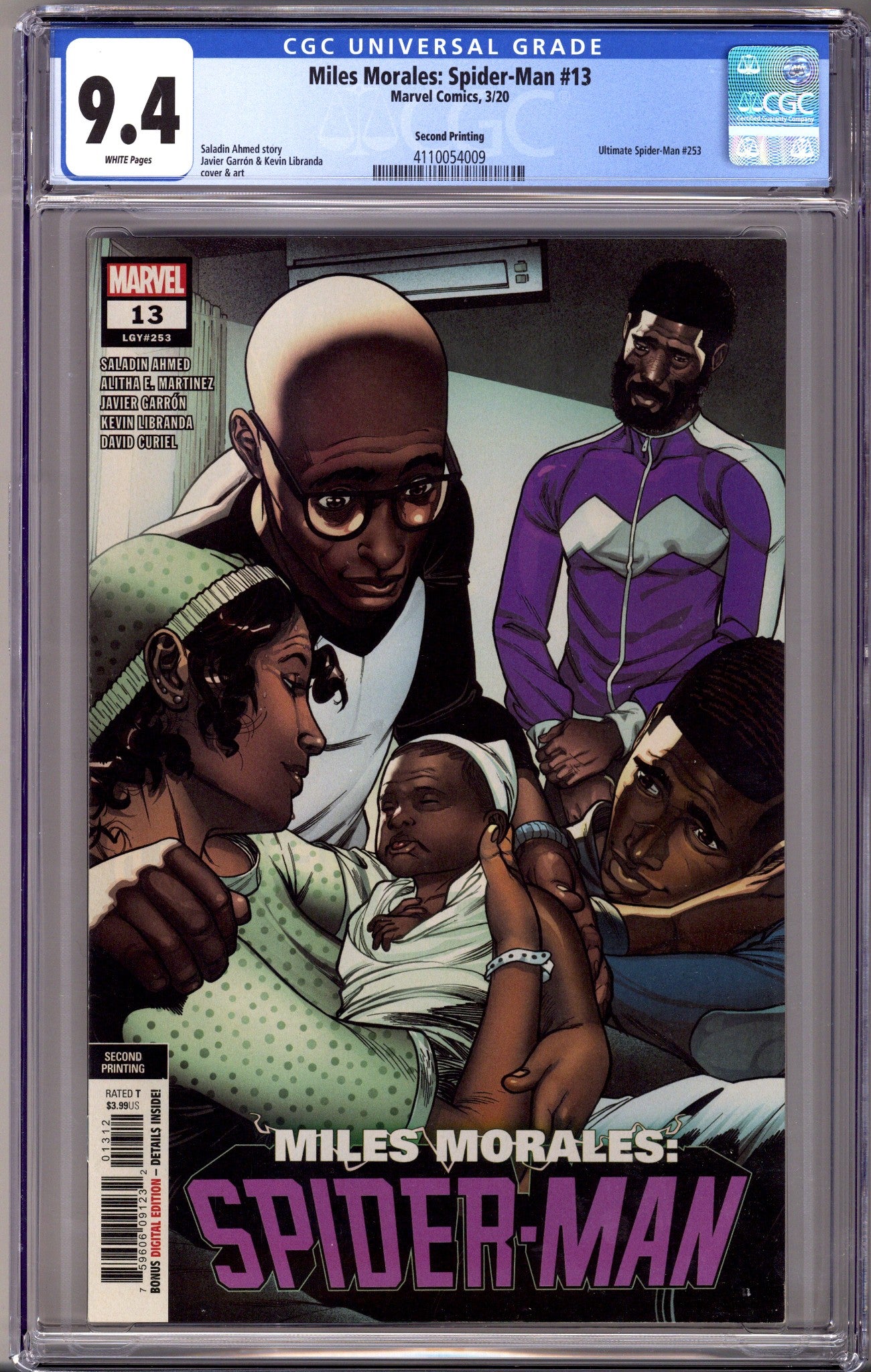 Miles Morales: Spider-Man 13 (253) 2Nd Print CGC 9.4 (2019)