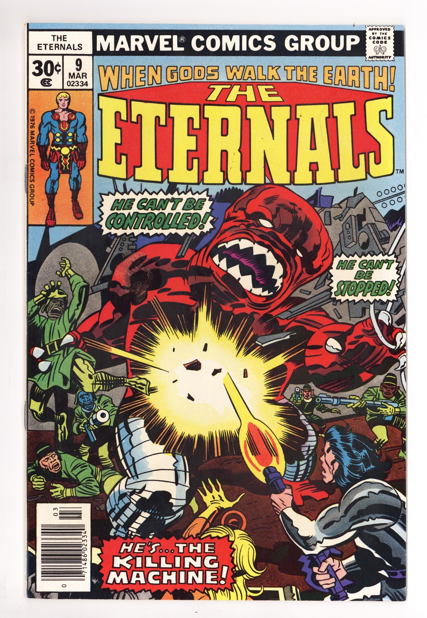 The Eternals Vol 1 9 Mid Grade (1977) 