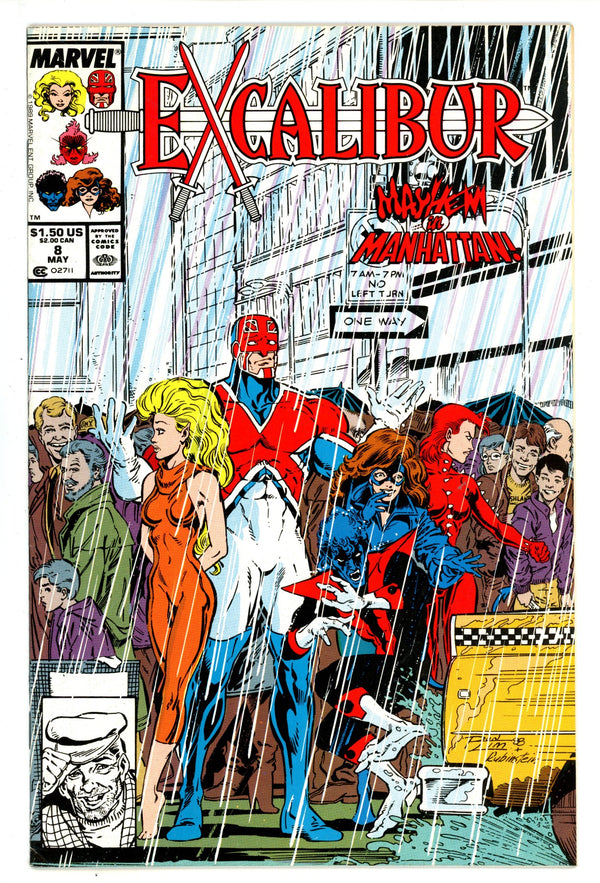 Excalibur Vol 1 8 Mid Grade (1989)
