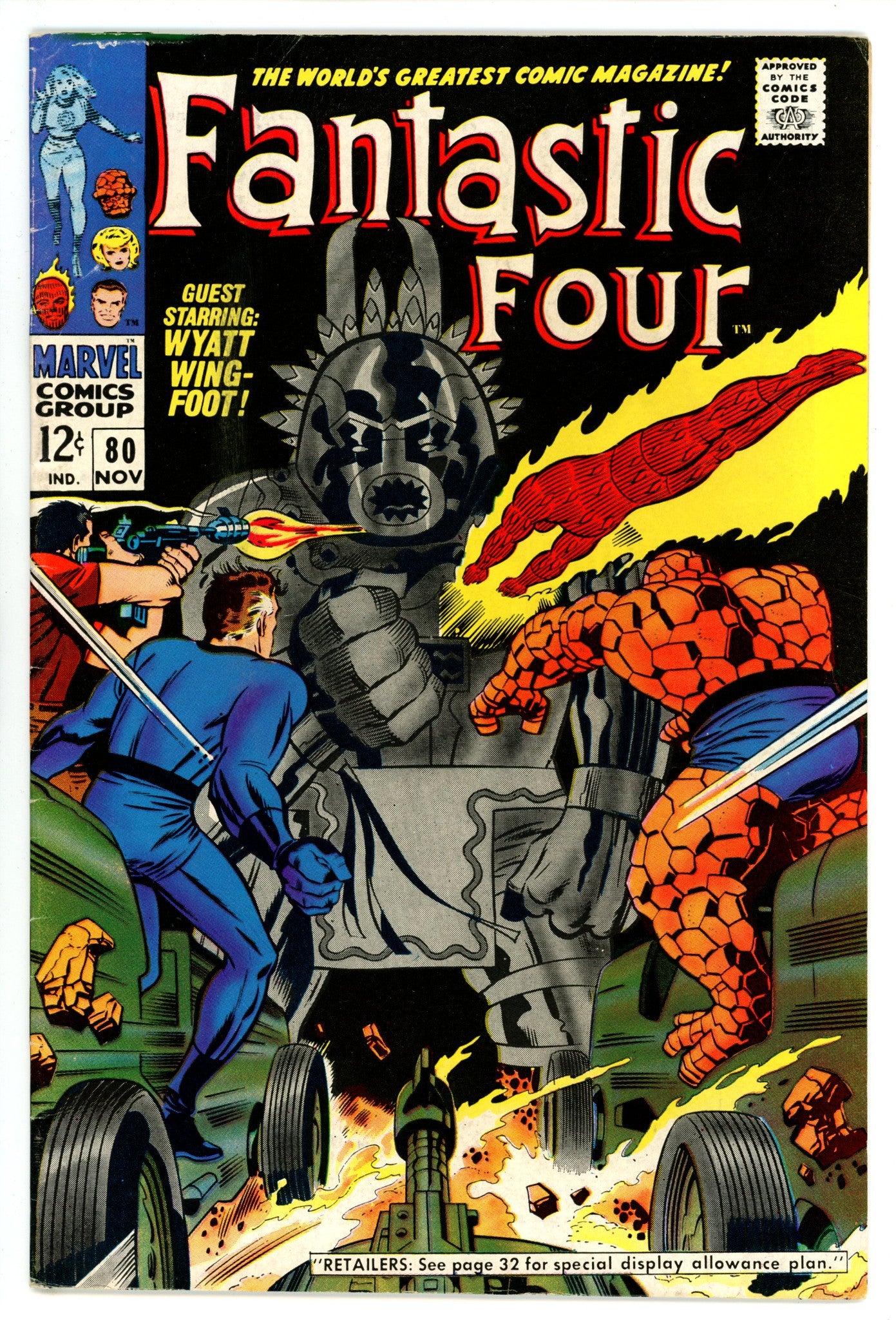 Fantastic Four Vol 1 80  FN- (5.5)   (1968)        