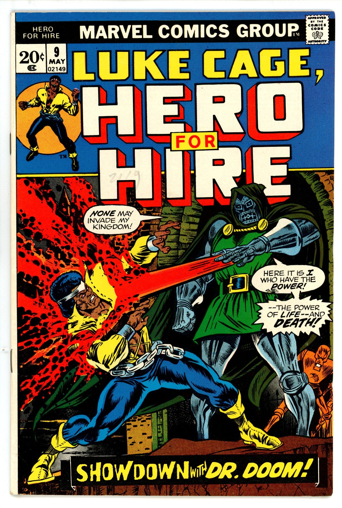 Hero for Hire 9 VF- (7.5) (1973) 