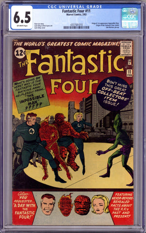 Fantastic Four Vol 1 11 CGC 6.5 (FN+) (1963)