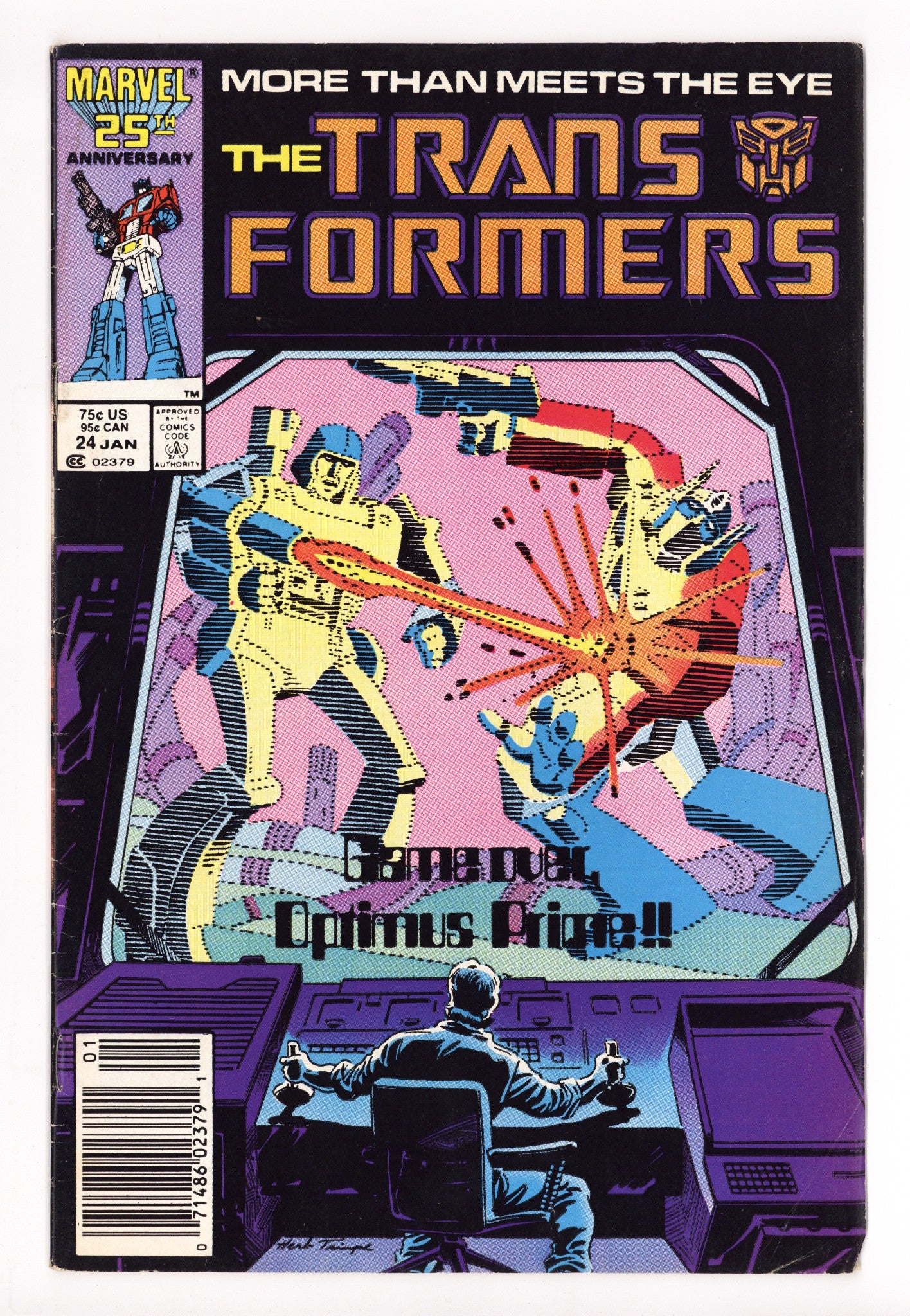 The Transformers 24 Low Grade (1987) Newsstand 