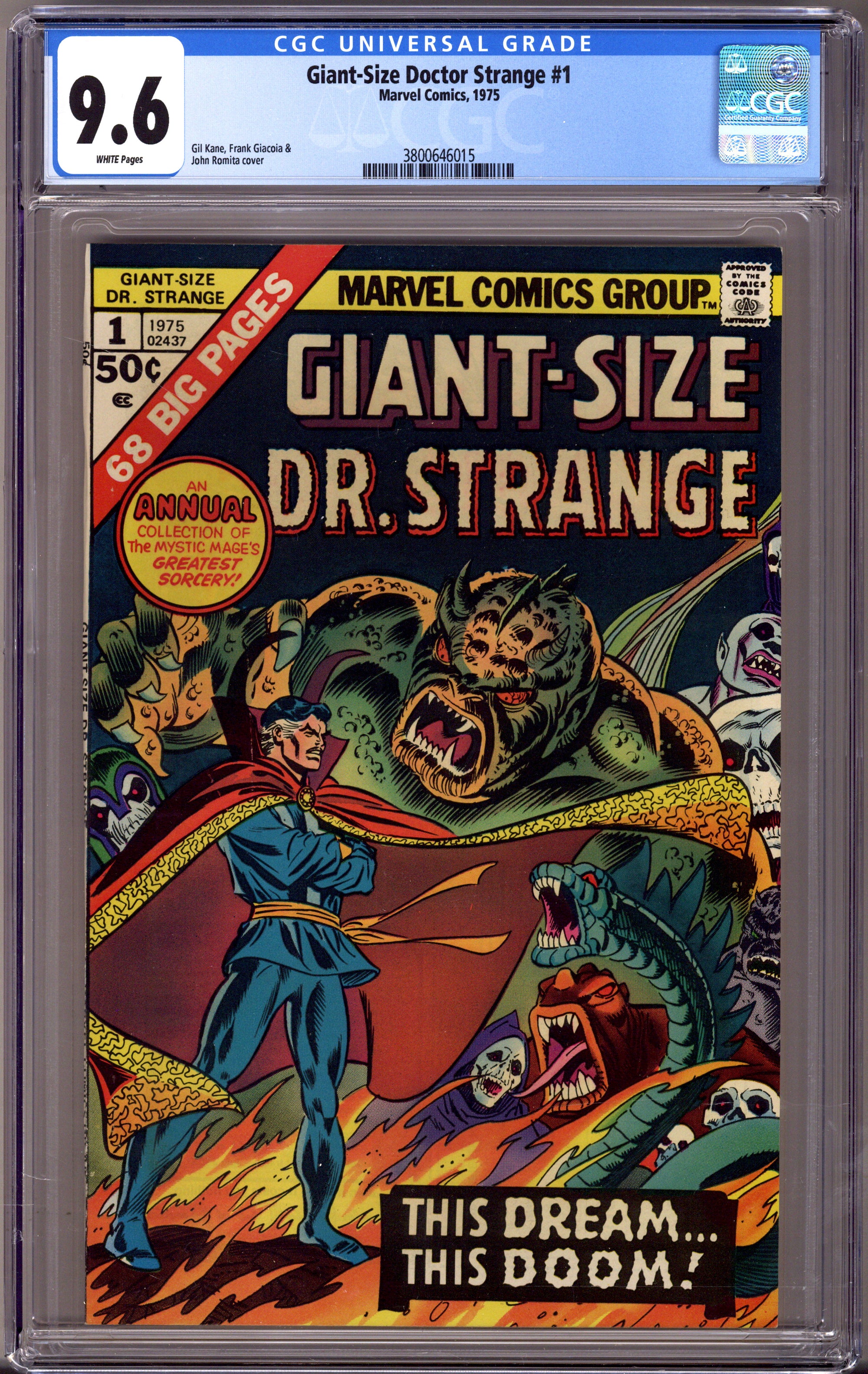 Giant-Size Doctor Strange 1 CGC 9.6 (NM+) (1975) 