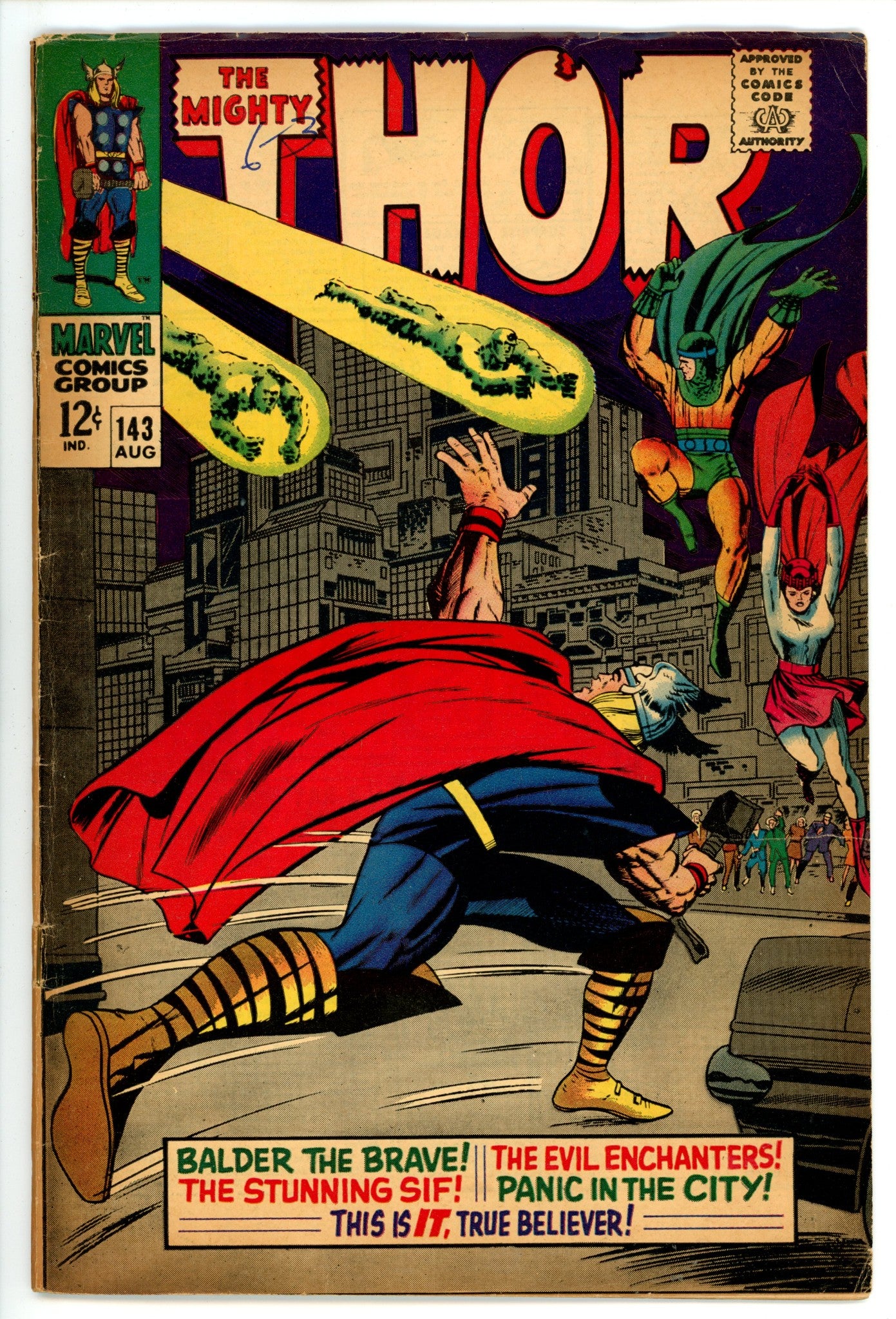 Thor Vol 1 143  VG (4.0)   (1967)        
