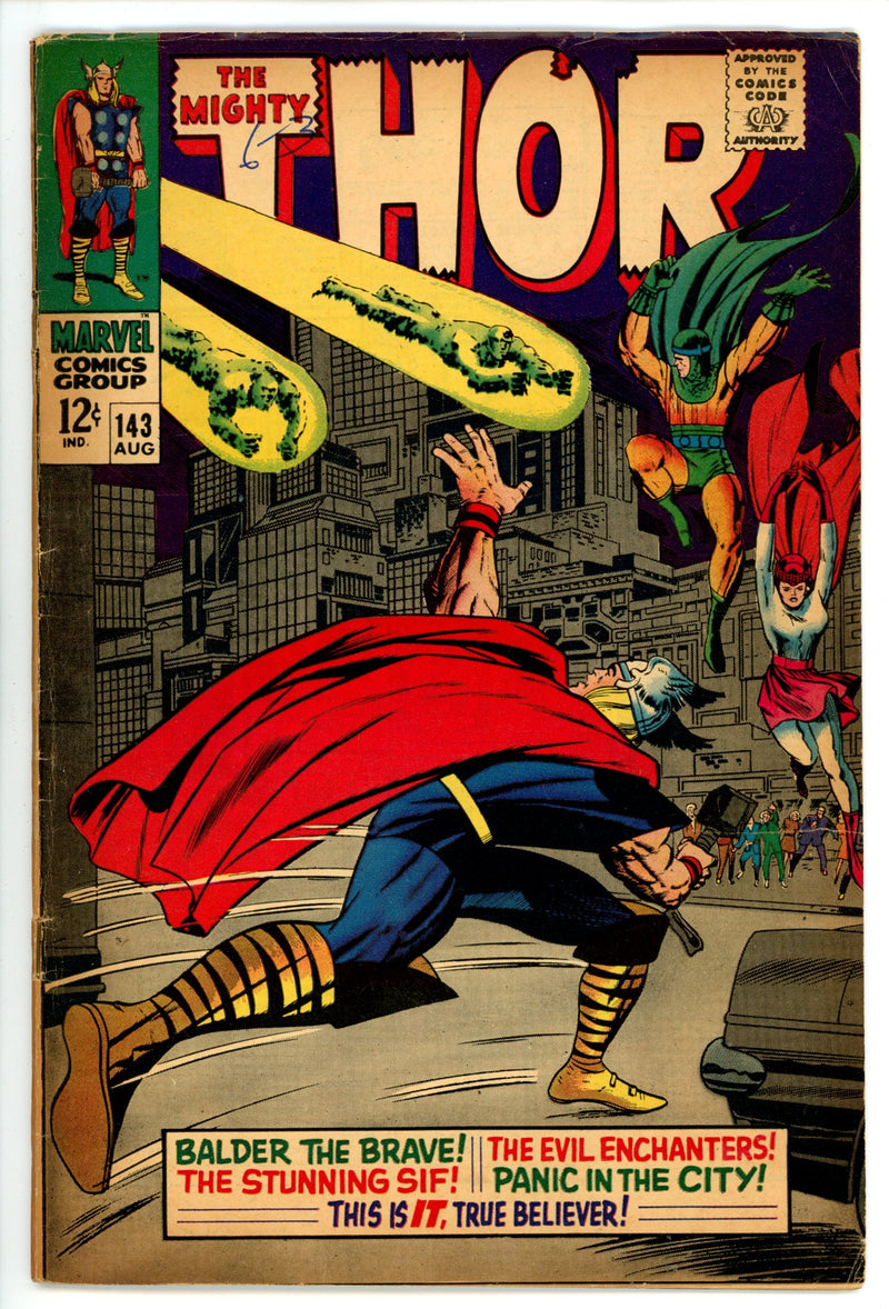 Thor Vol 1 143  VG (4.0)   (1967)        
