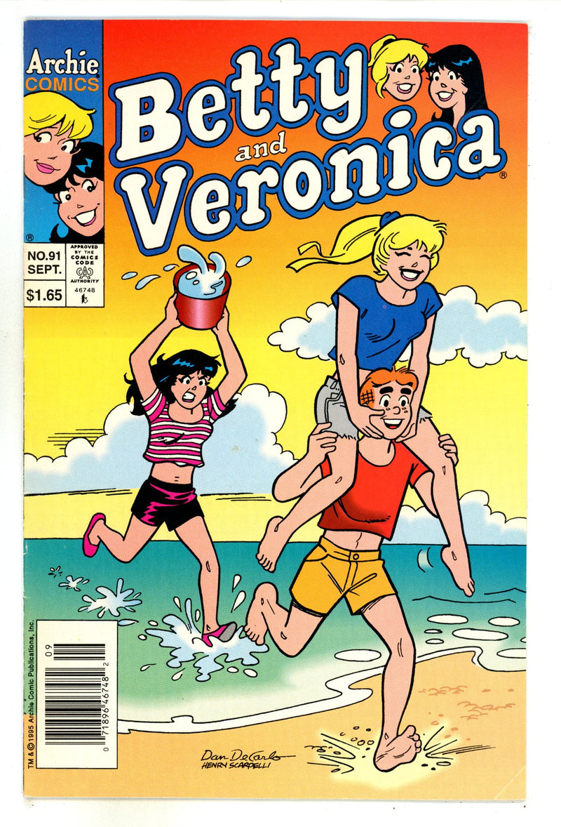 Betty and Veronica Vol 1 91 Mid Grade (1995) Canadian Price Variant 