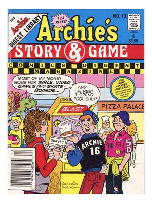 Archie's Story & Game Digest Magazine 13 Low Grade (1989) Canadian Price Variant