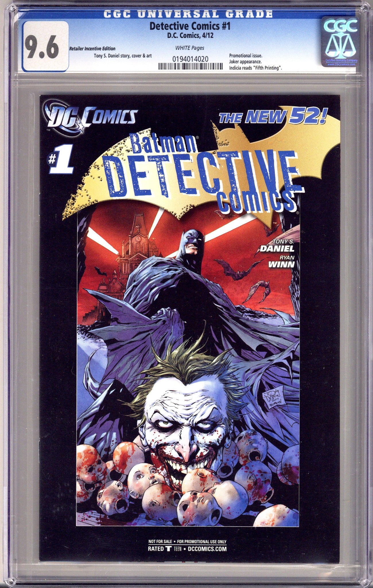 Detective Comics Vol 2 1 CGC 9.6 (NM+) (2012) RRP Variant 