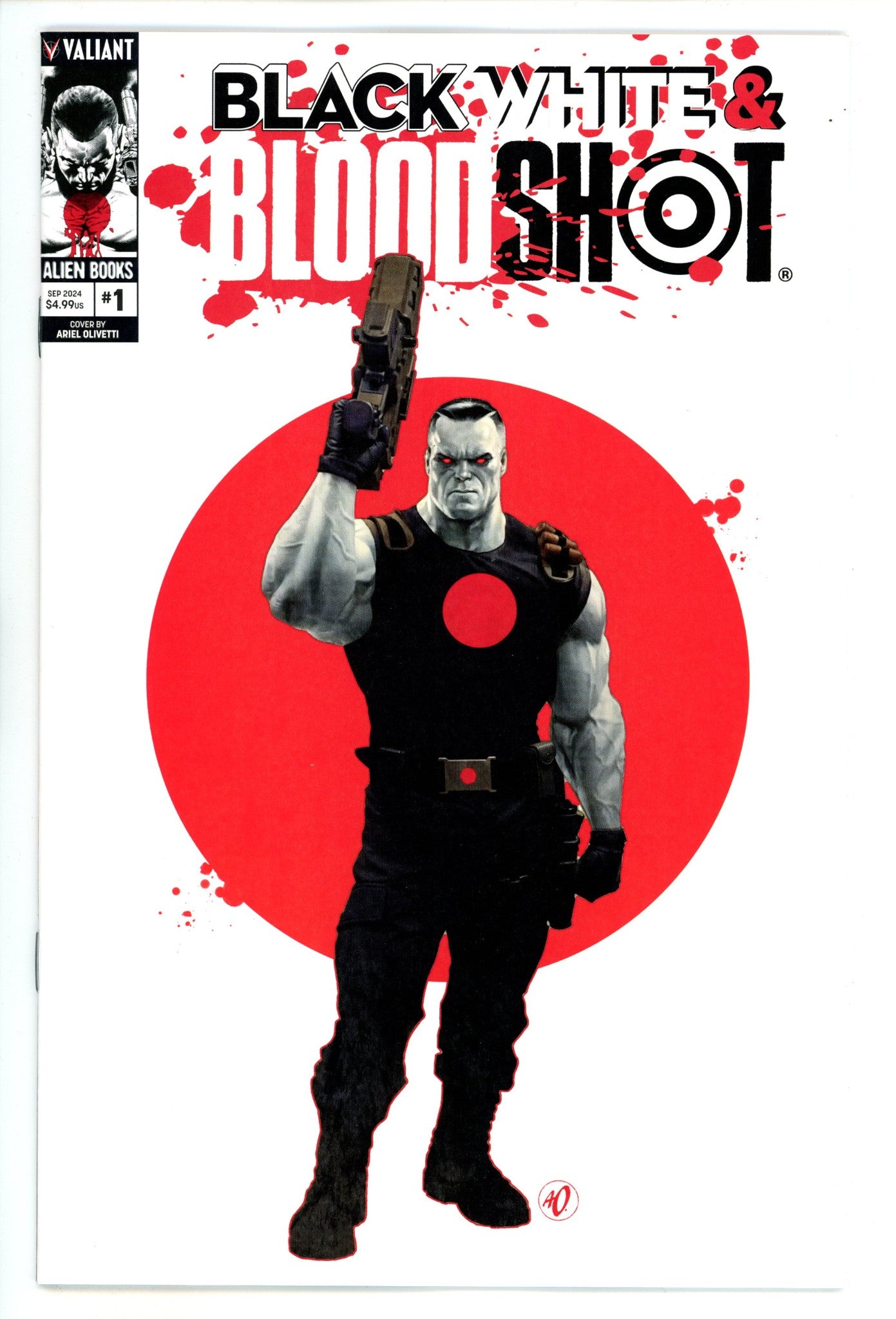 Black White & Bloodshot 1 Olivetti Variant (2024)
