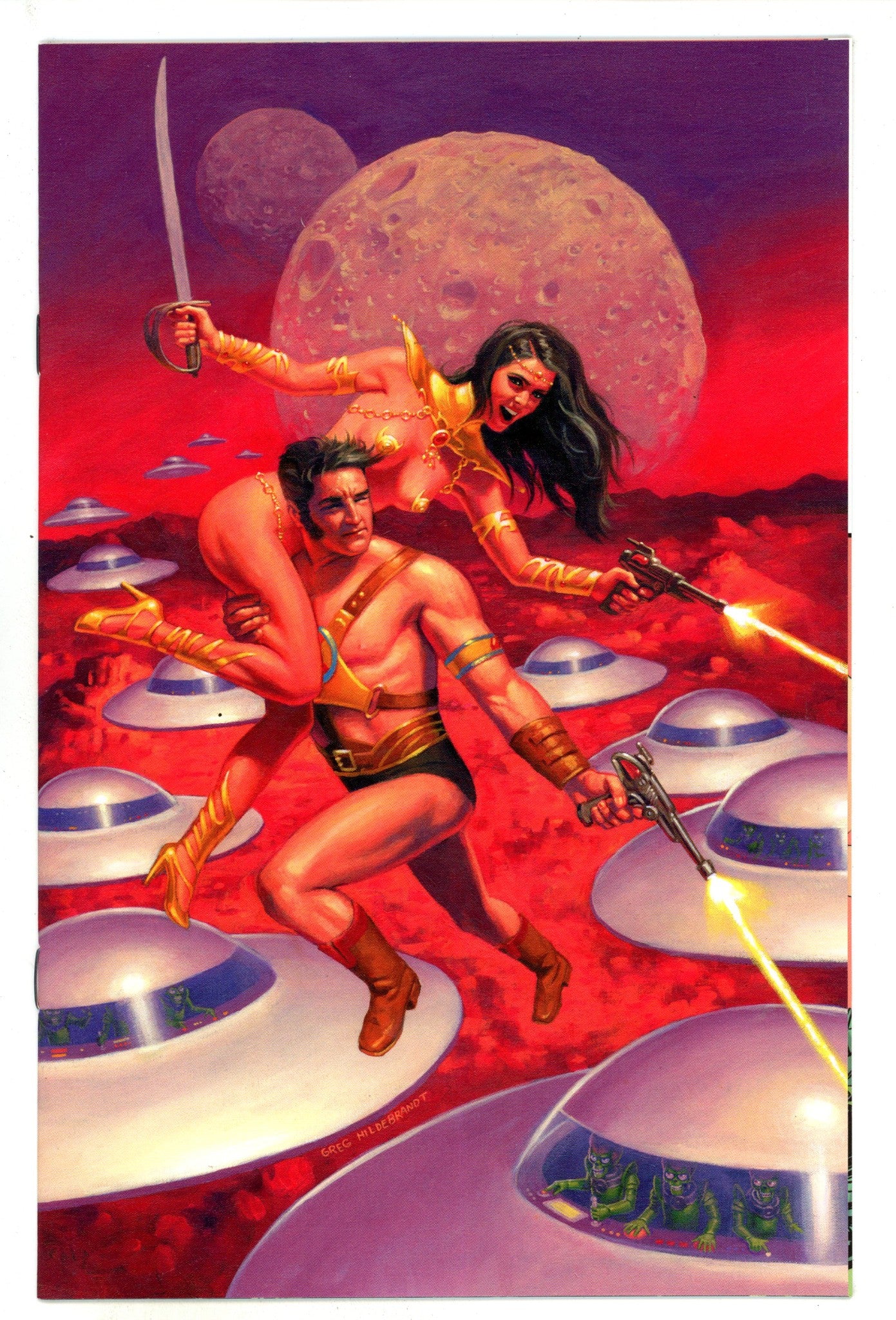 Warlord of Mars Attacks 5 High Grade (2019) Hildebrandt Virgin Incentive Variant 