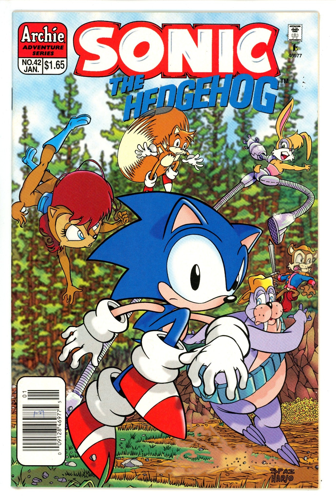 Sonic the Hedgehog Vol 2 42 FN/VF (7.0) (1997) Canadian Price Variant 