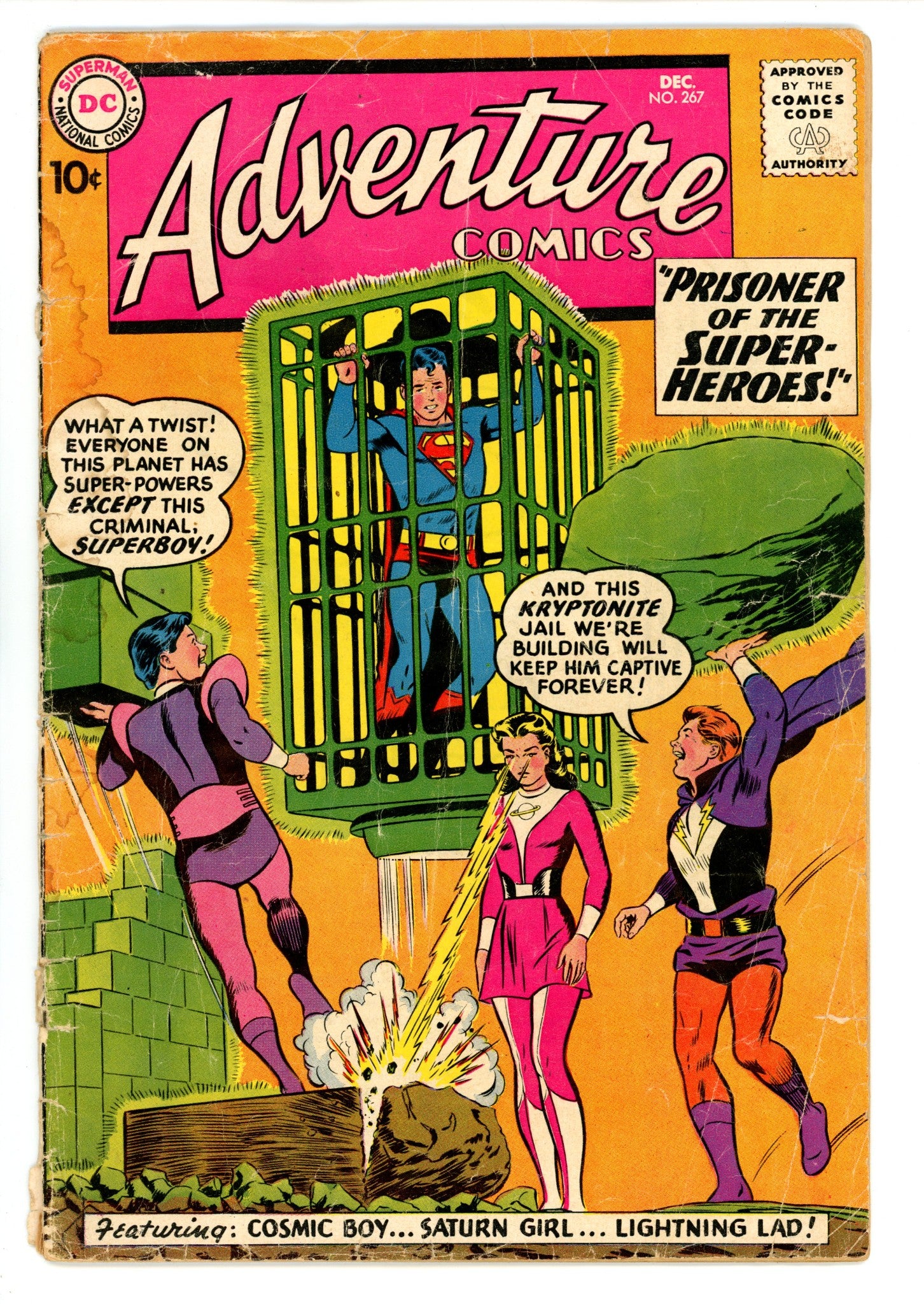 Adventure Comics Vol 1 267 Centerfold Missing (1959) 