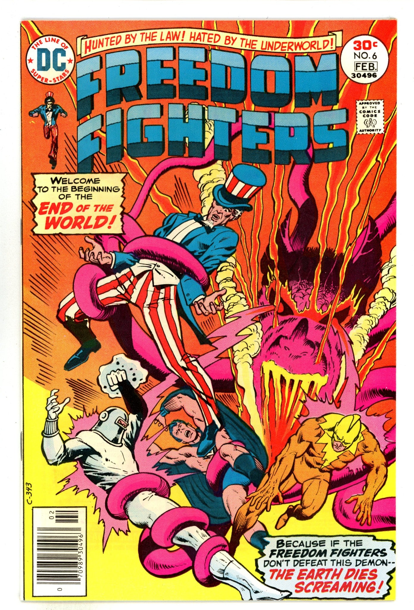 Freedom Fighters Vol 1 6 NM- (9.2) (1977) 