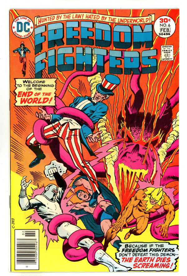Freedom Fighters Vol 1 6 NM- (9.2) (1977)