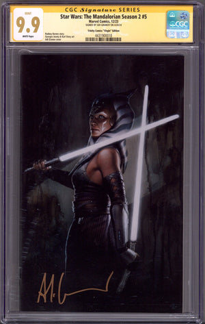 Star Wars: The Mandalorian Season 2   5 CGC 9.9 (MINT)   (2023) Granov Virgin   Exclusive Variant  Signed x1 Cover Adi Granov