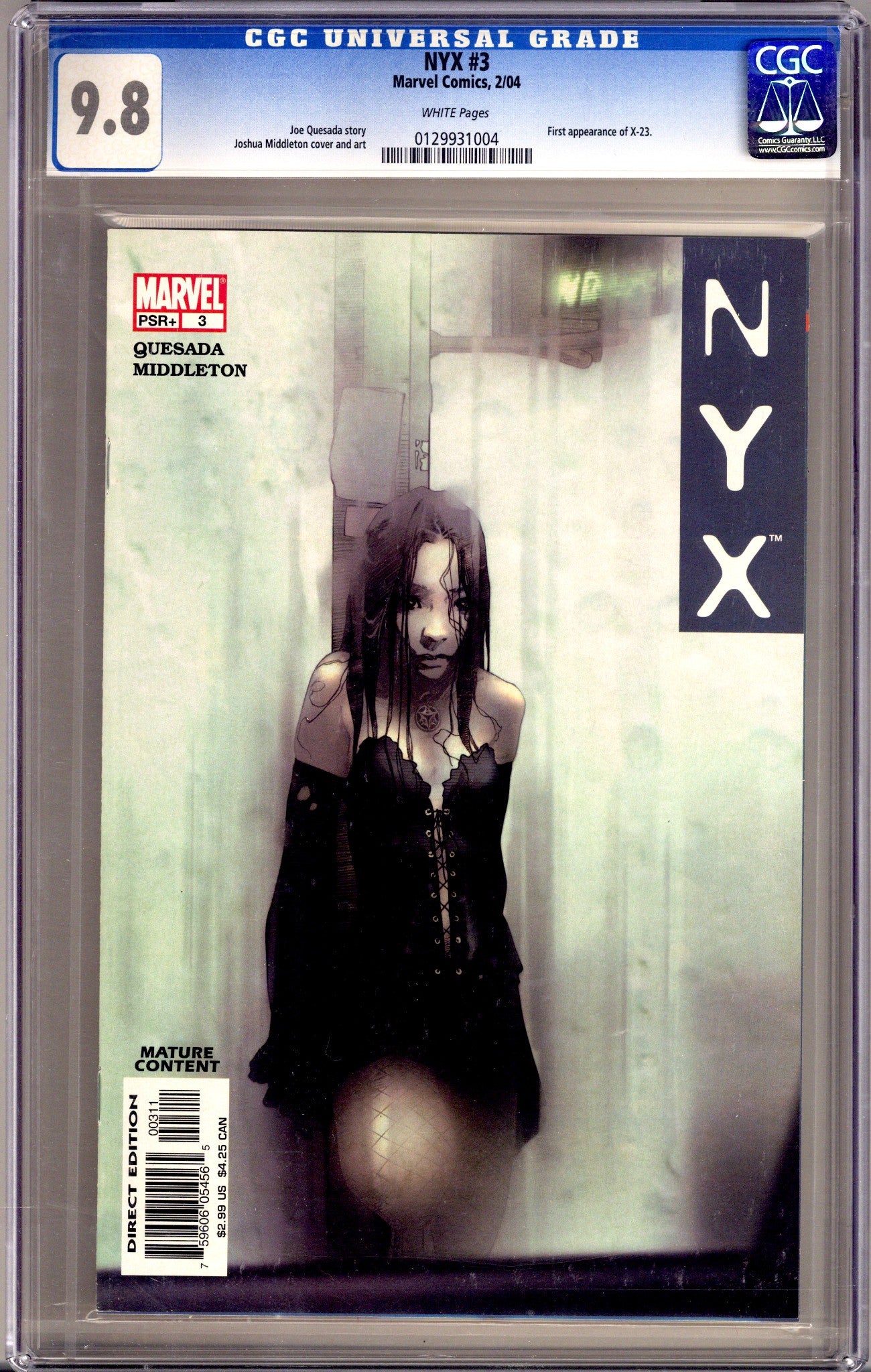 NYX Vol 1 3 CGC 9.8 (NM/M) (2004) 
