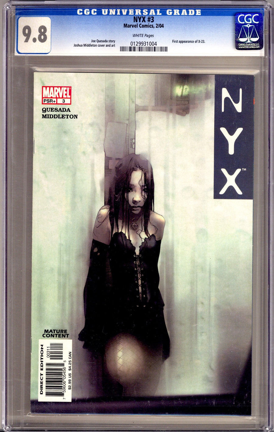 NYX Vol 1 3 CGC 9.8 (NM/M) (2004) 