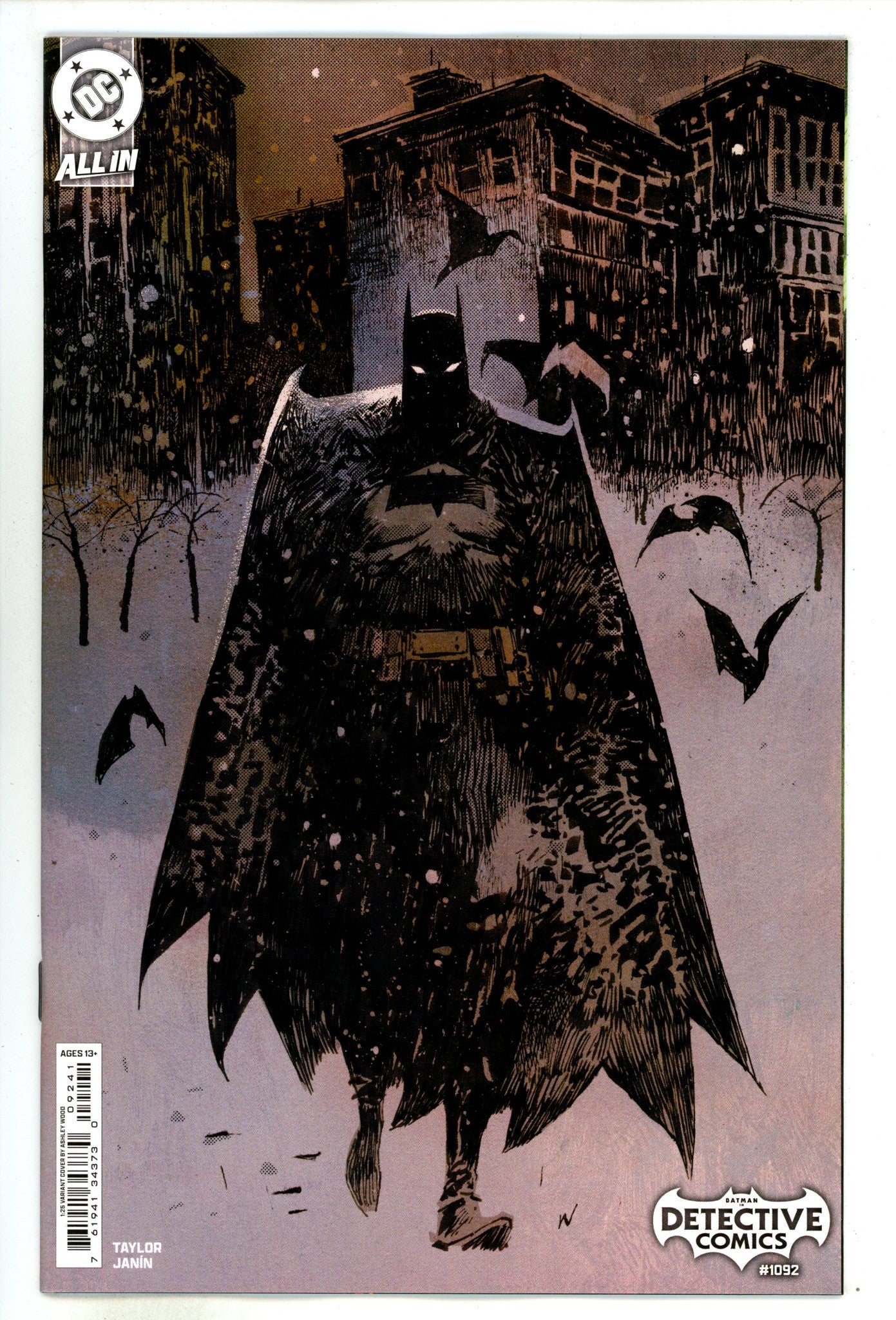Detective Comics Vol 3 1092 Wood  Incentive Variant NM-  (2024)