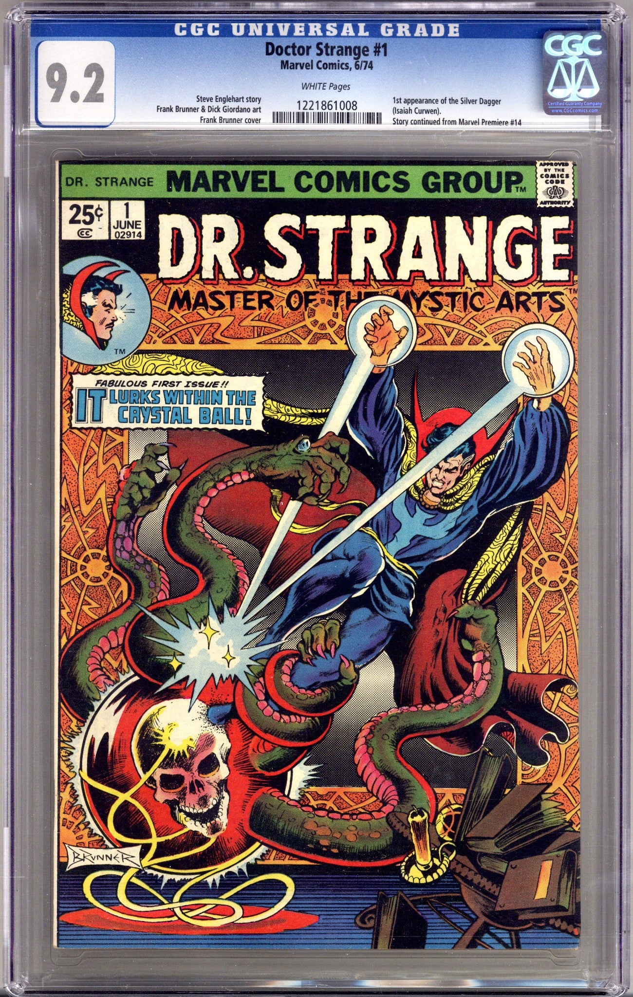 Doctor Strange Vol 2 1 CGC 9.2 (NM-) (1974) 