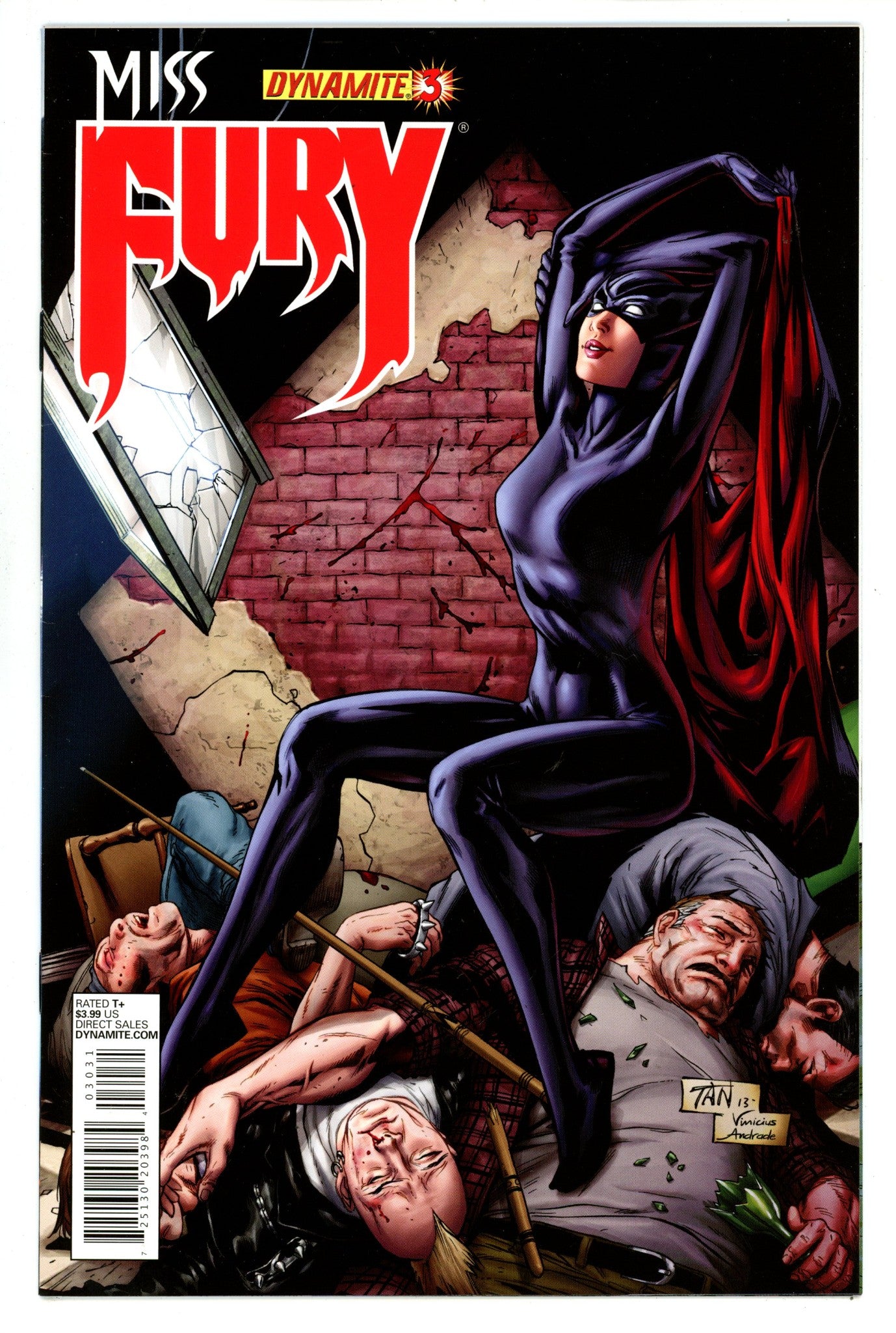 Miss Fury Vol 2 3 High Grade (2013) Tan Variant 