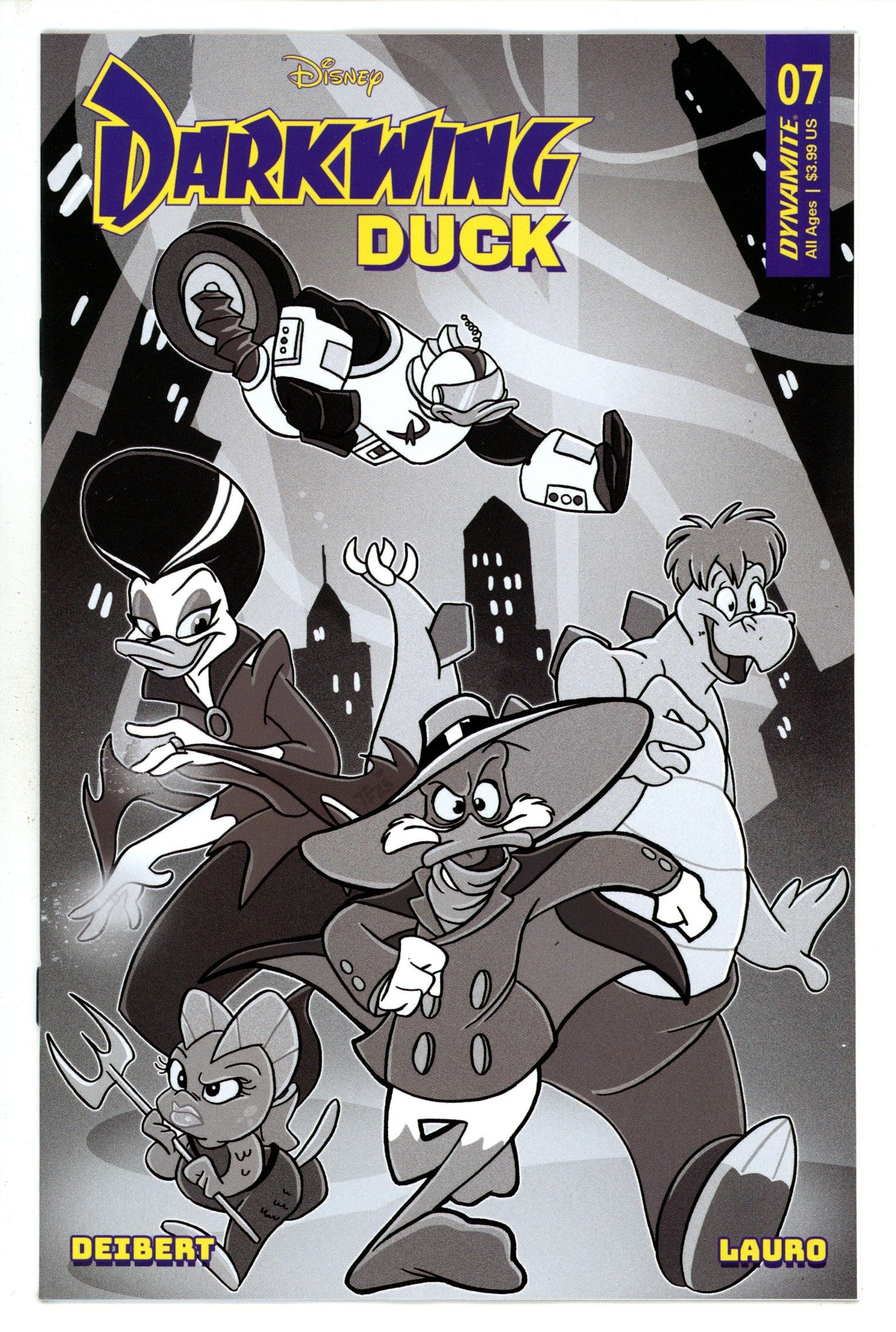 Darkwing Duck Vol 2 7 Forstner B&W Incentive Variant (2023)