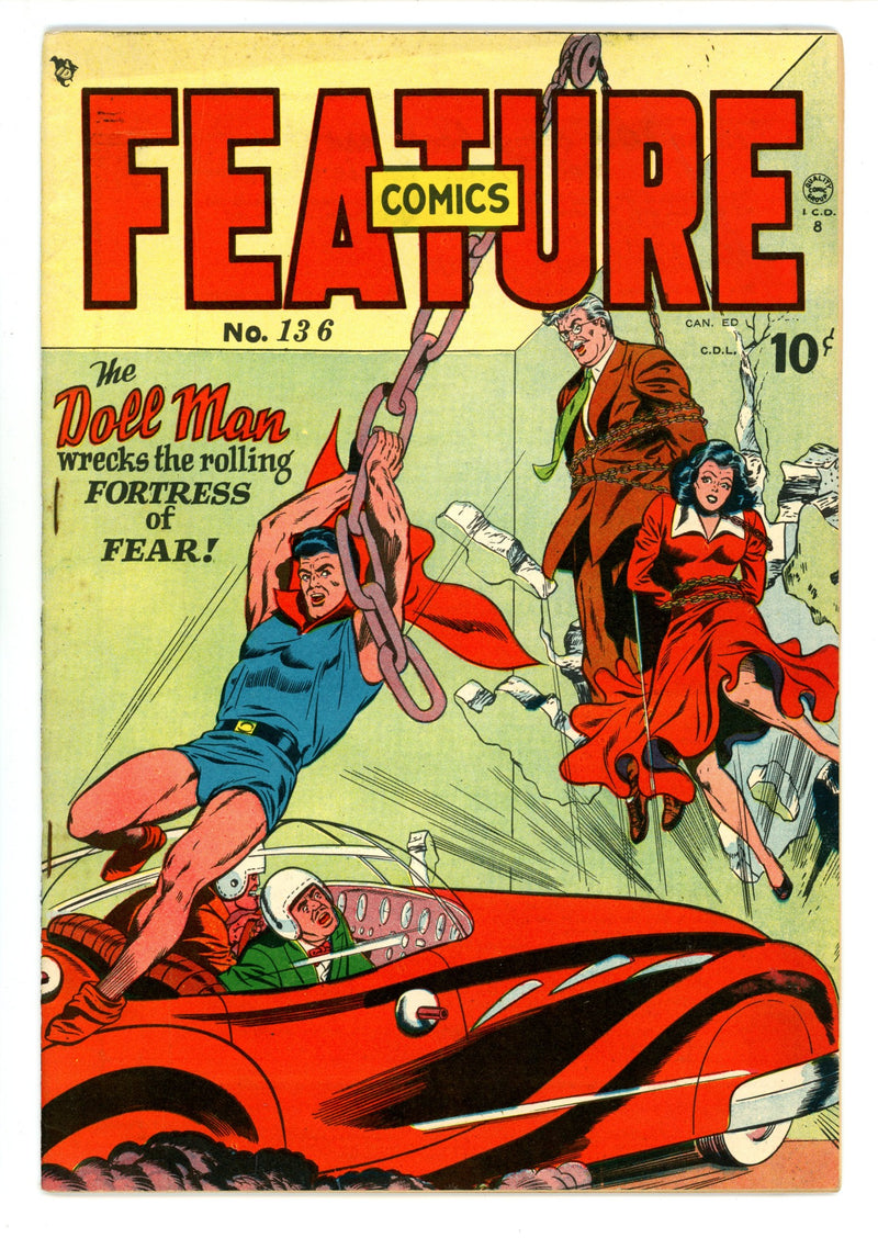 Feature Comics 136 (137) FN+ (6.5) (1949) Canadian Edition 