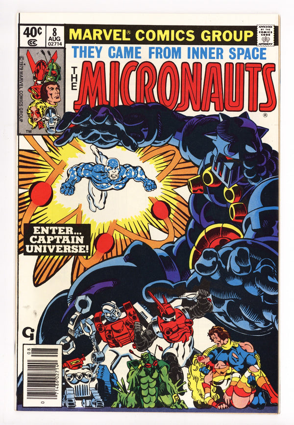 Micronauts Vol 1 8 VF/NM (9.0) (1979) Newsstand