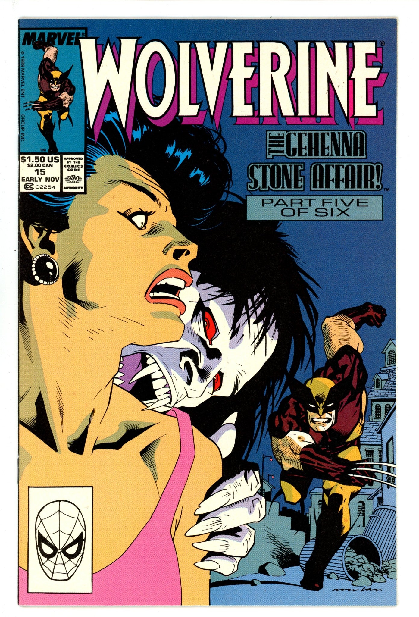 Wolverine Vol 2 15 NM- (9.2) (1989) 