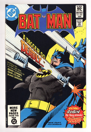Batman Vol 1 343 VF+ (8.5) (1982)