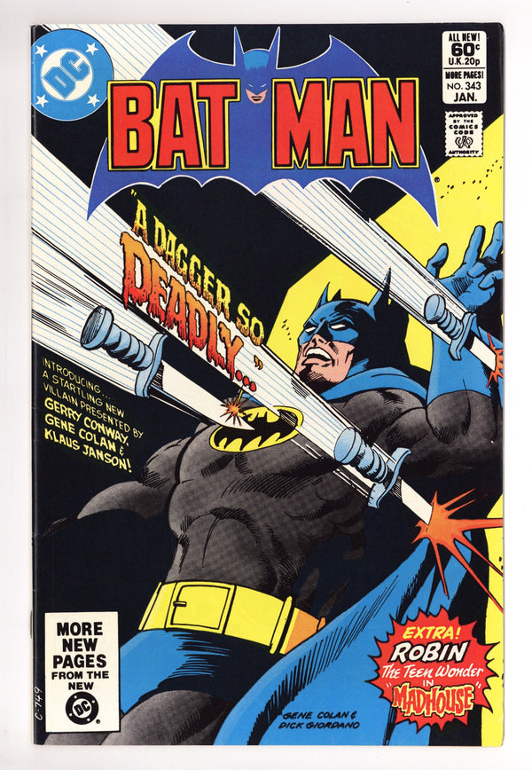 Batman Vol 1 343 VF+ (8.5) (1982)