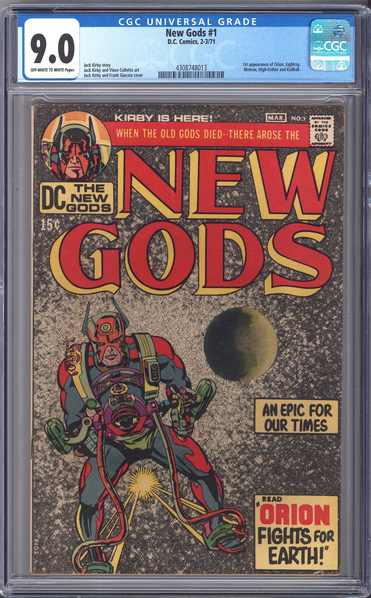 The New Gods Vol 1 1 CGC 9.0 (VF/NM) (1971) 