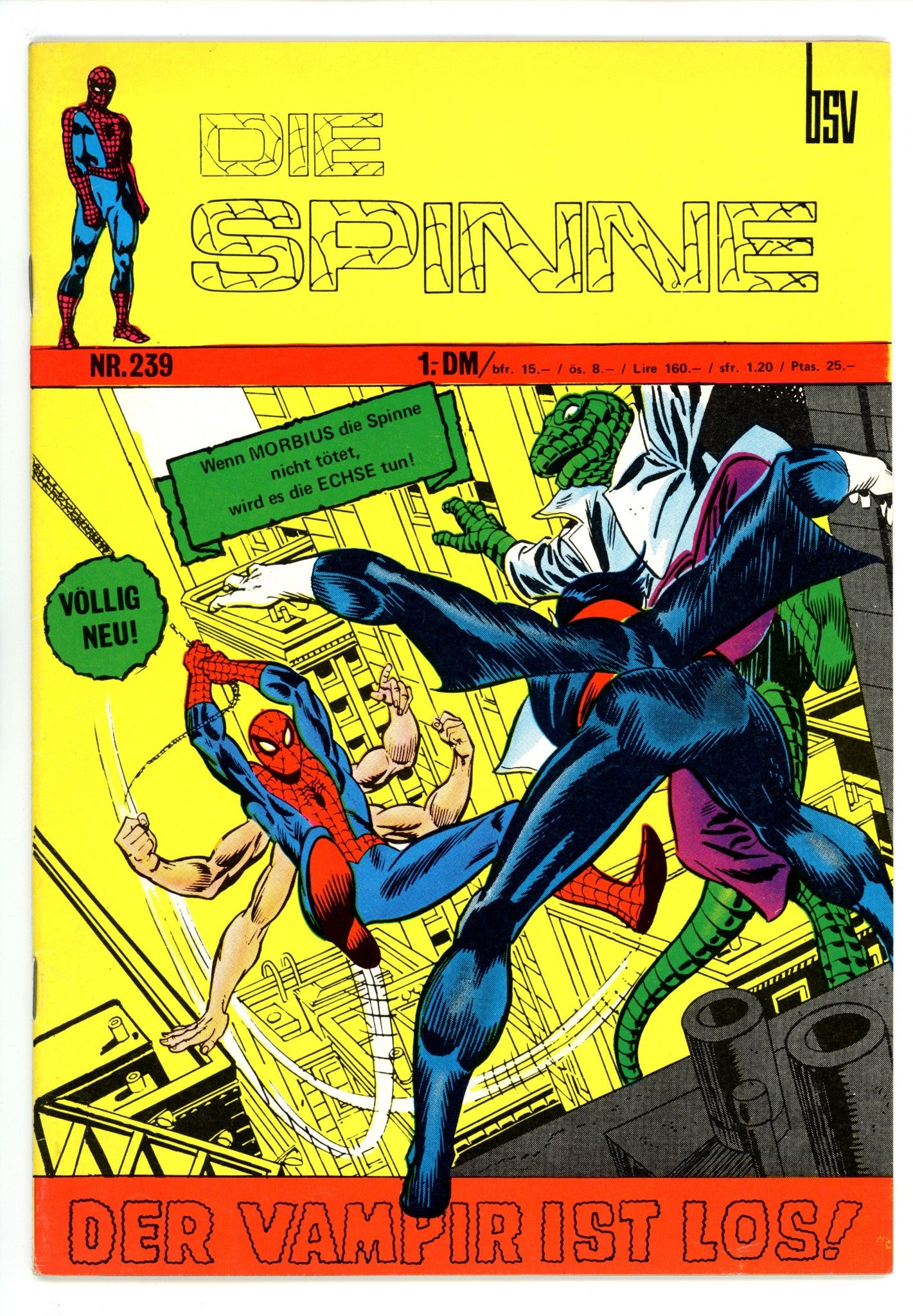 Hit Comics Die Spinne 239 FN/VF (7.0) Amazing Spider-Man (1972) 