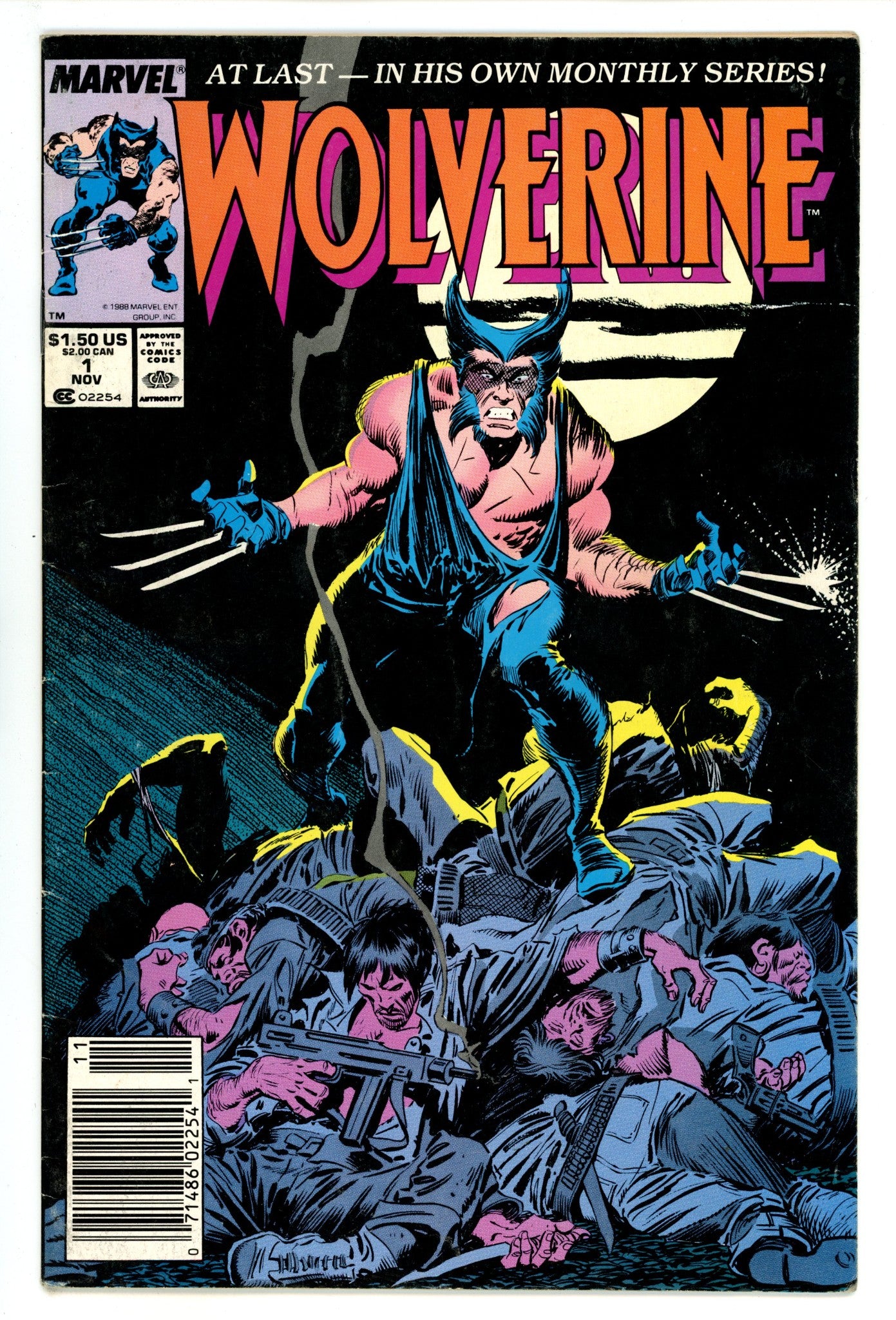 Wolverine Vol 2 1 VG- (3.5) (1988) Newsstand 