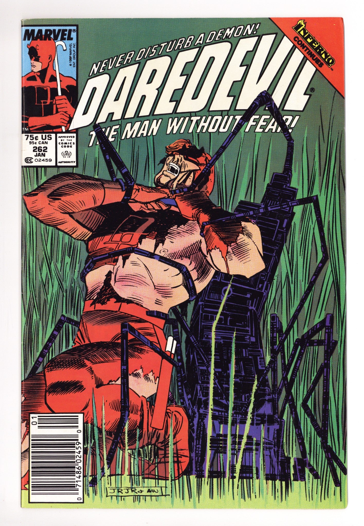 Daredevil Vol 1 262 Mid Grade (1989) Newsstand 