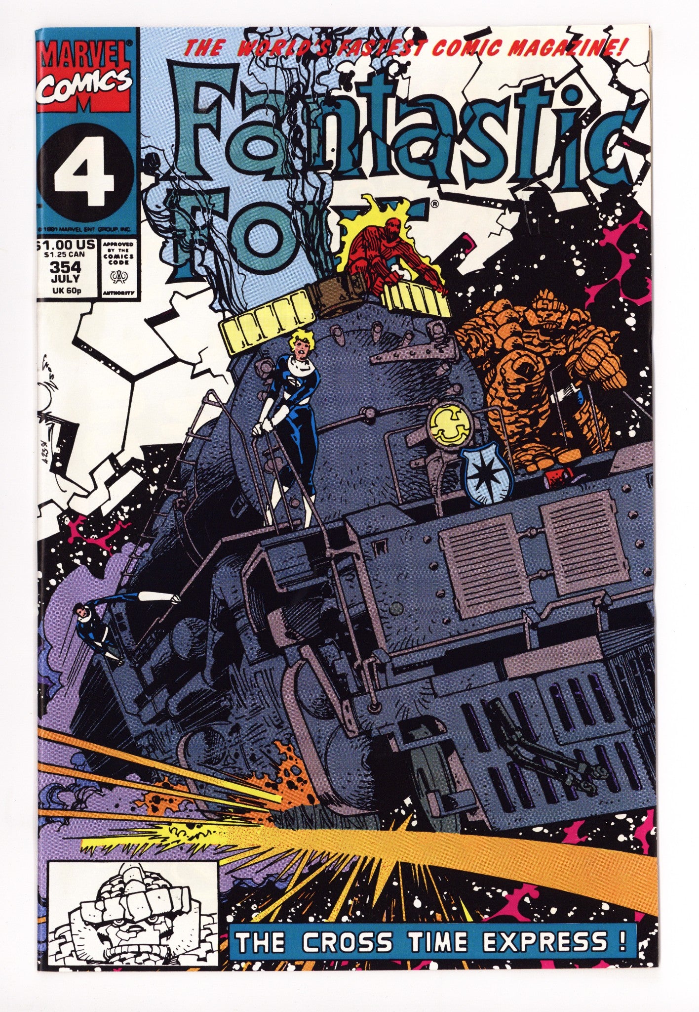 Fantastic Four Vol 1 354  High Grade   (1991)        