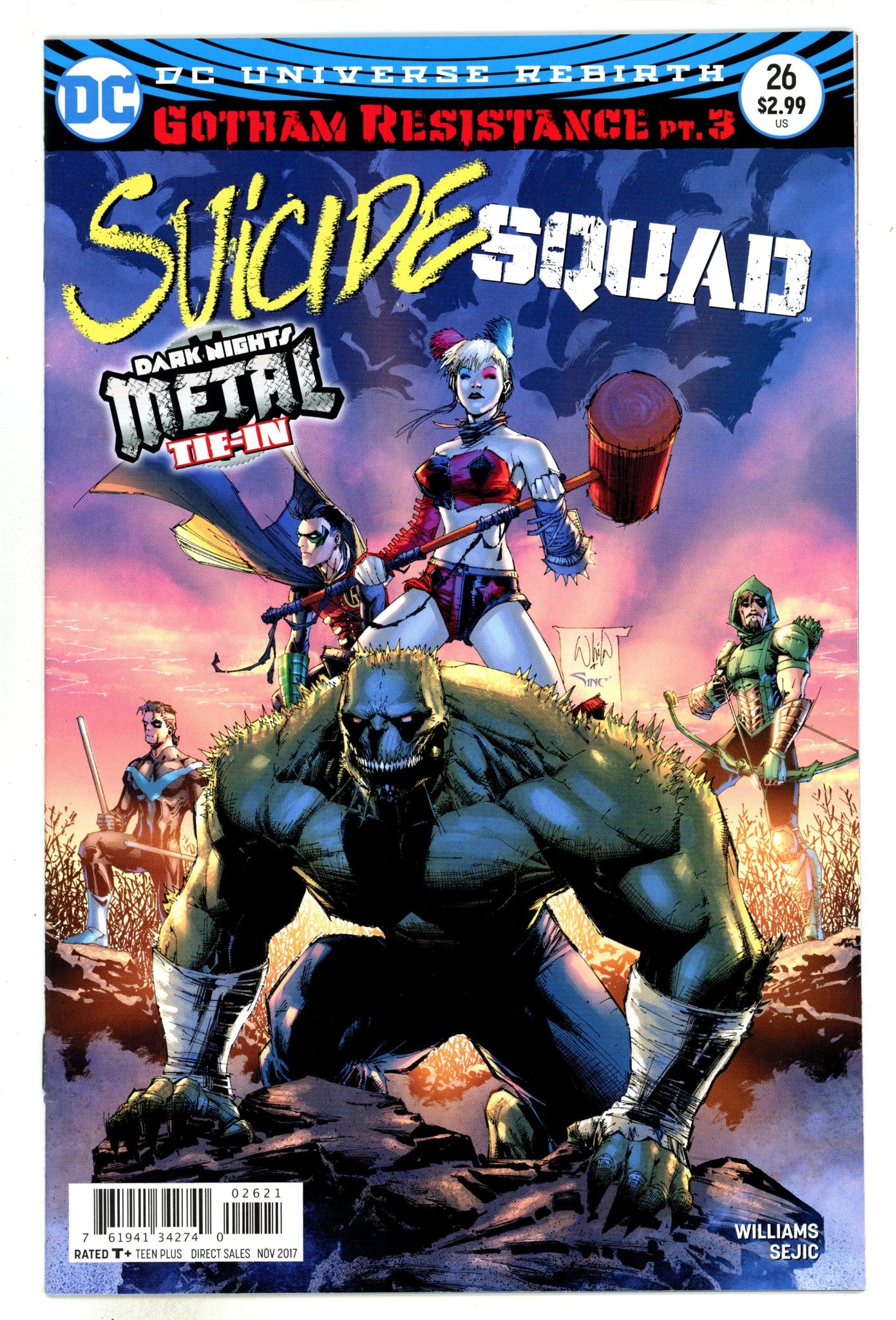 Suicide Squad Vol 4 26 VF+ (8.5) (2017) Portacio Variant 
