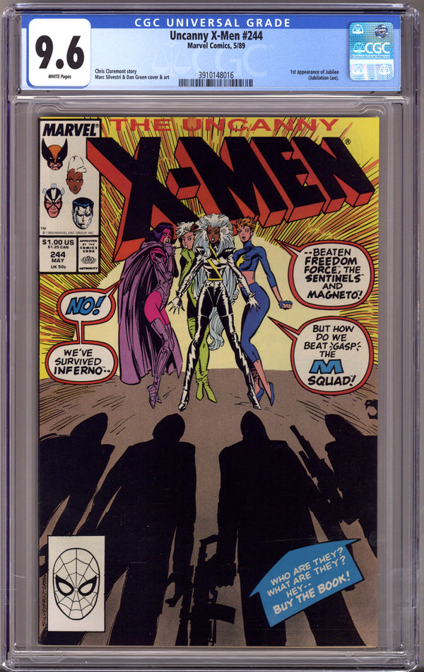 The Uncanny X-Men Vol 1 244 CGC 9.6 (NM+) (1989)