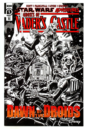 Star Wars Adventures: Ghosts of Vader‚Äôs Castle 1 High Grade (2021) Francavilla B&W Incentive Variant